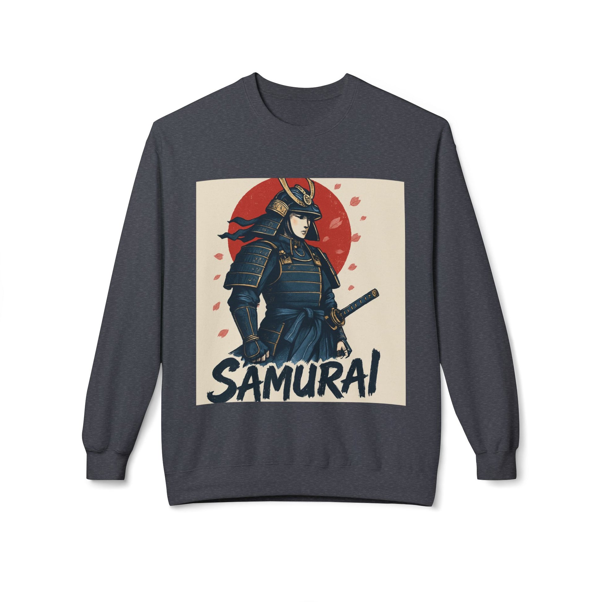 Samurai Graphic Sweatshirt — Vintage Japanese Warrior Crewneck