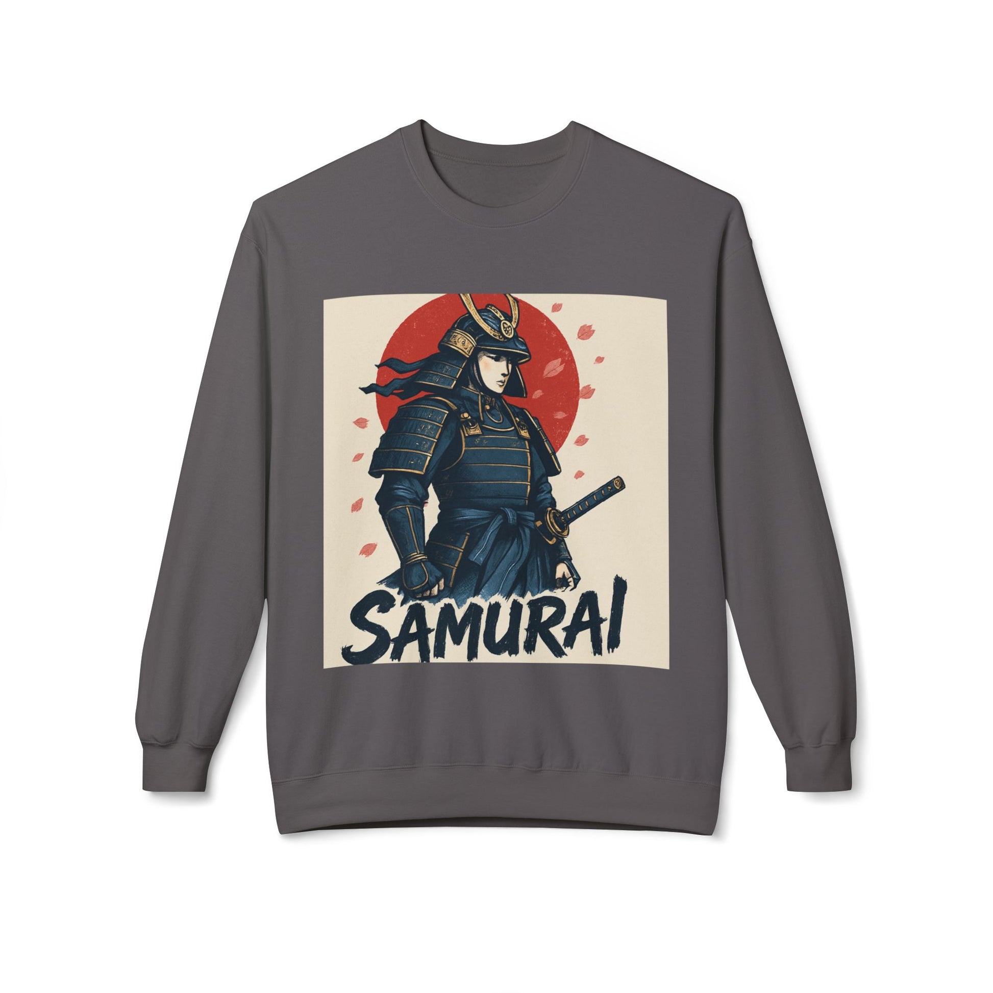 Samurai Graphic Sweatshirt — Vintage Japanese Warrior Crewneck