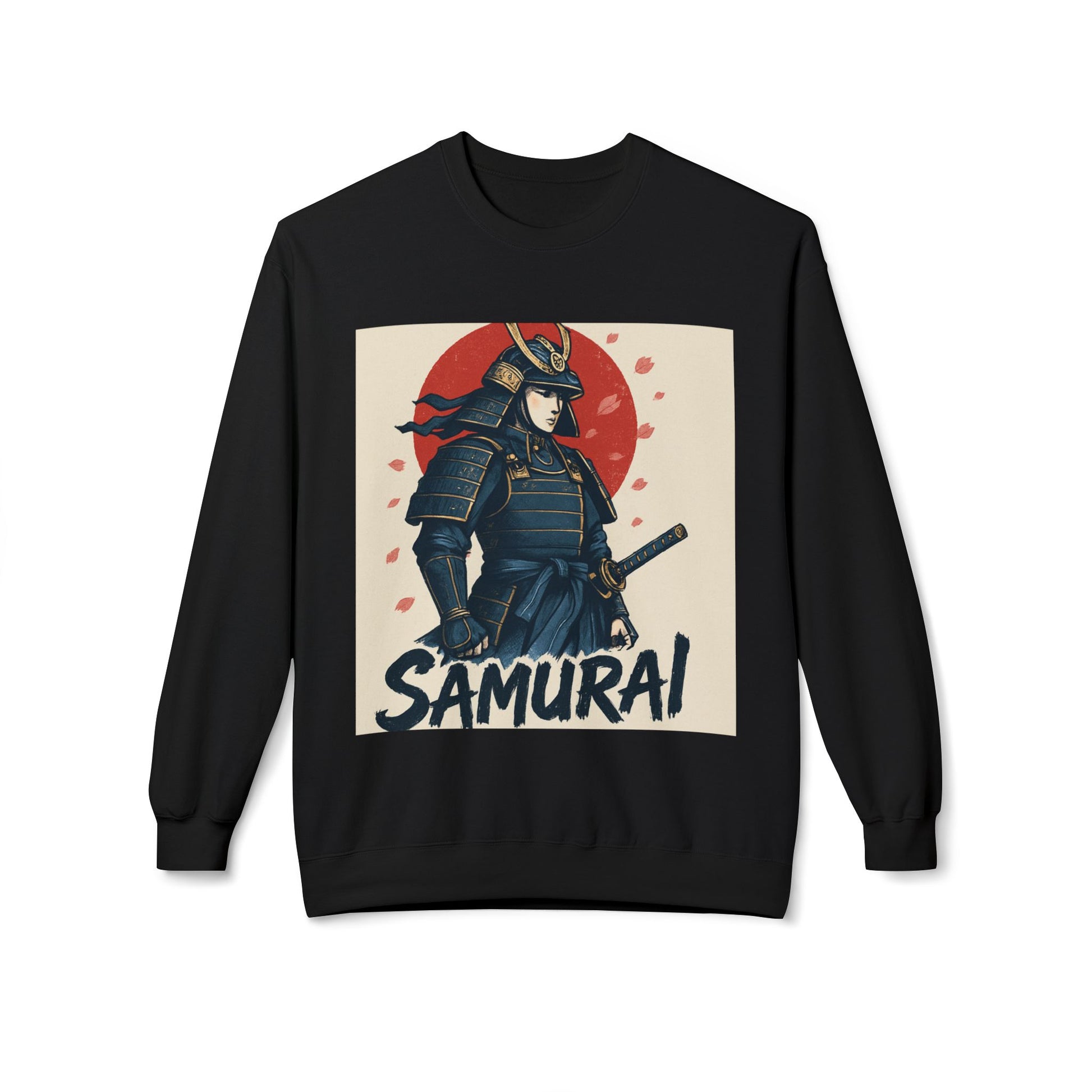 Samurai Graphic Sweatshirt — Vintage Japanese Warrior Crewneck