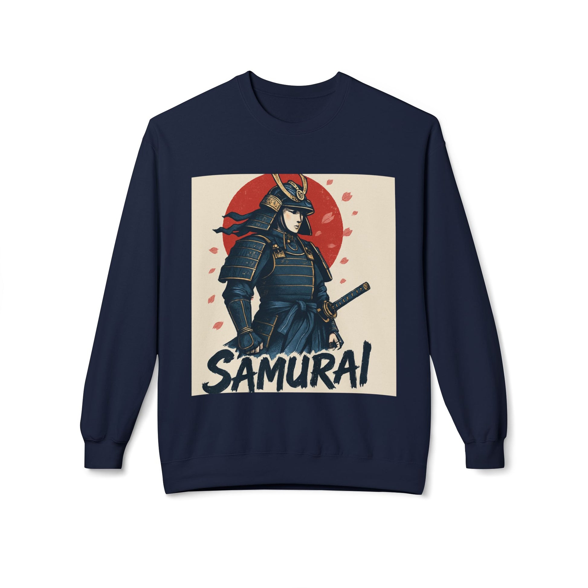 Samurai Graphic Sweatshirt — Vintage Japanese Warrior Crewneck