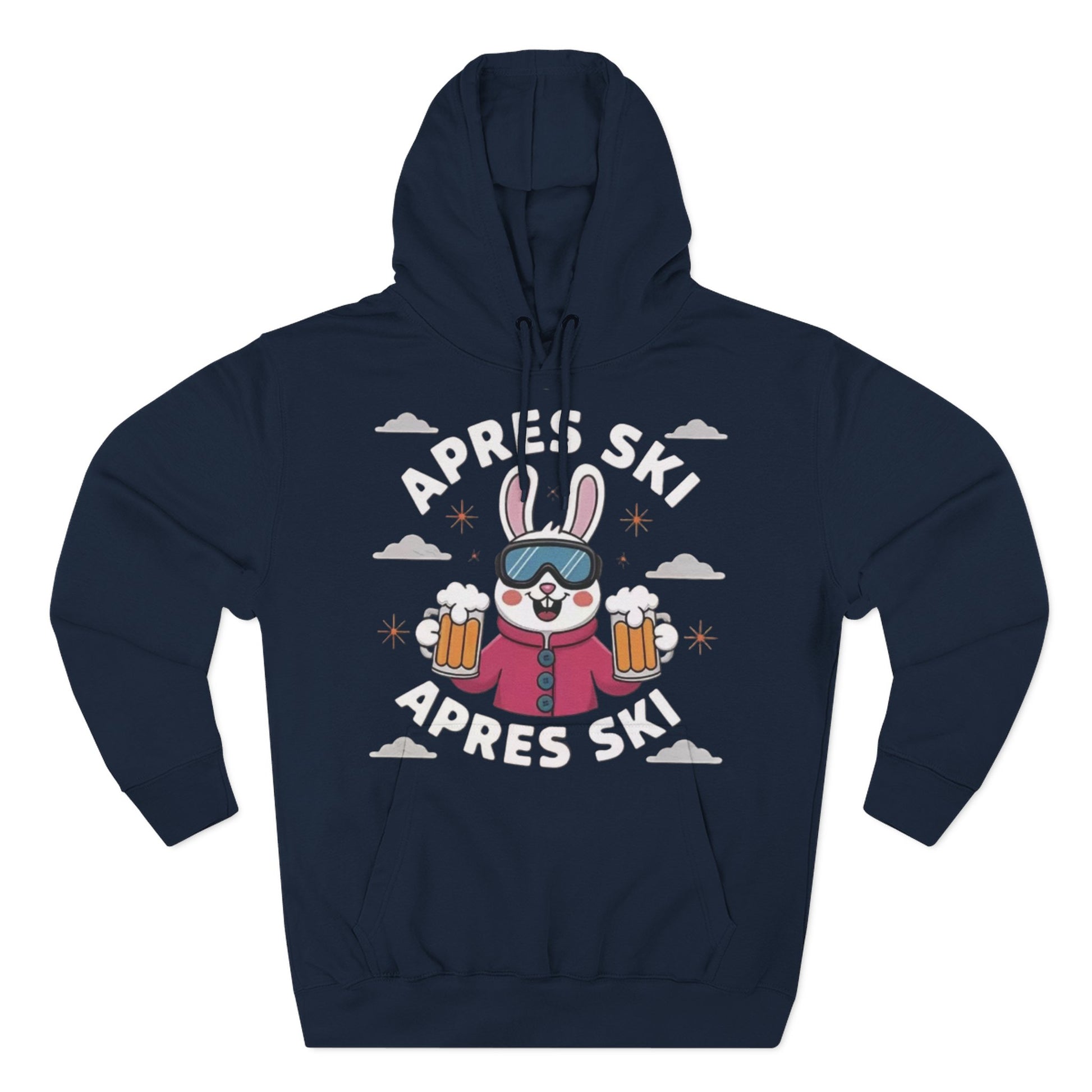Apres-Ski Bunny Hoodie — Ski Beer Graphic Pullover