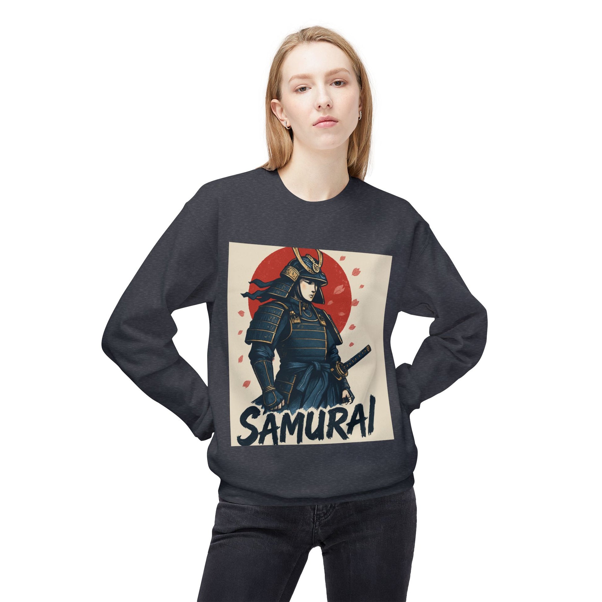Samurai Graphic Sweatshirt — Vintage Japanese Warrior Crewneck